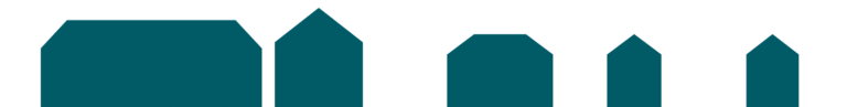 Grafik Häuser Petrol