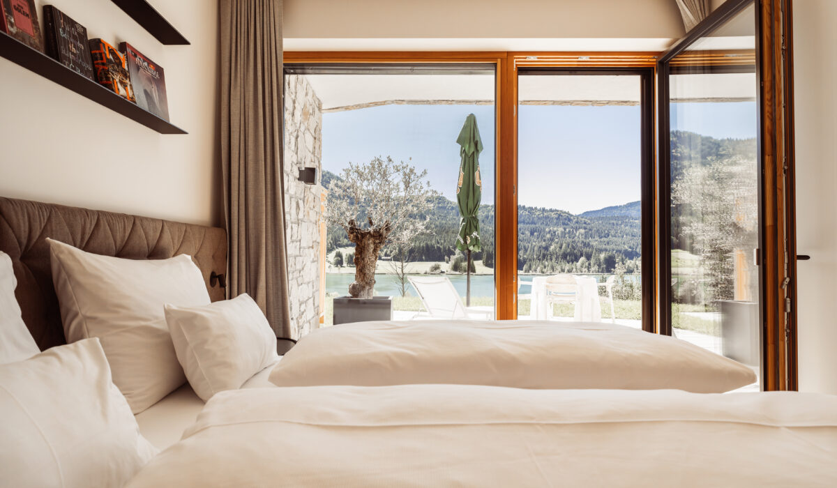 Schlafzimmer mit Ausblick
