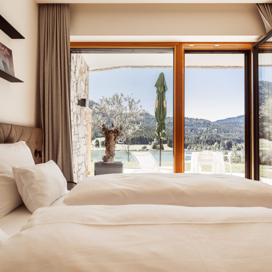 Schlafzimmer mit Ausblick